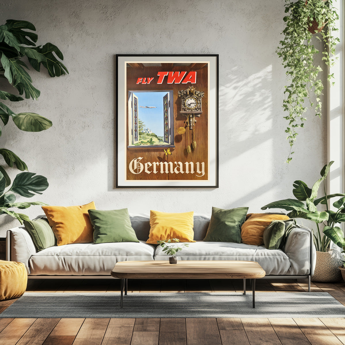 Fliegen Sie TWA · American Trans World Airlines · Deutschland · William Ward Beecher · 1952