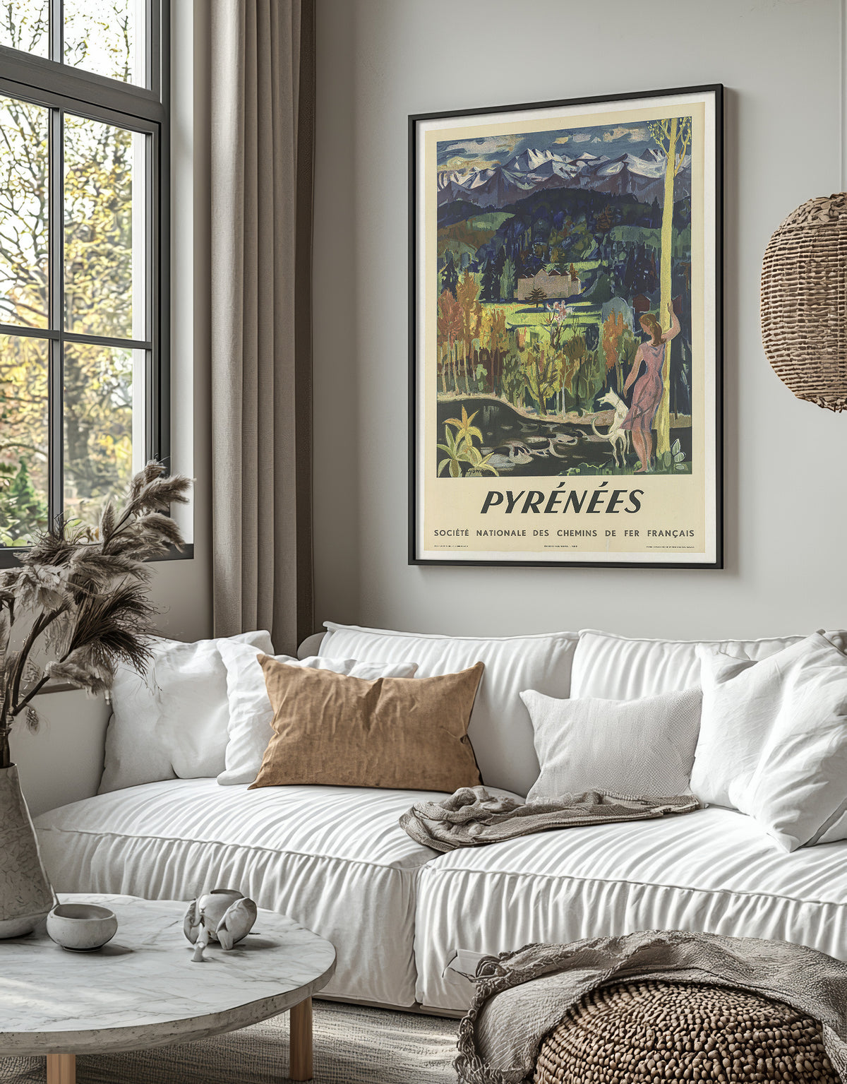 SNCF · Pyrénées · by Aujame · 1950
