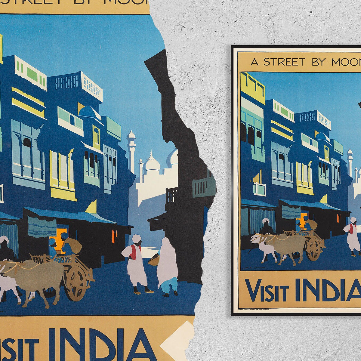 A Street By Moonlight · Visit India
