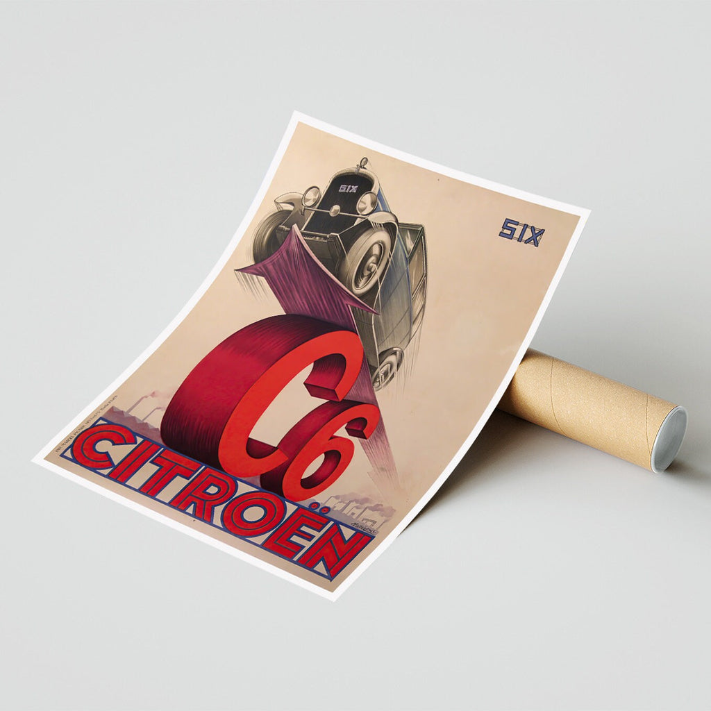 Vintage Fine Art Poster - A4, A1...20x30 Zoll... Citroën Autos - Vintage Werbedruck