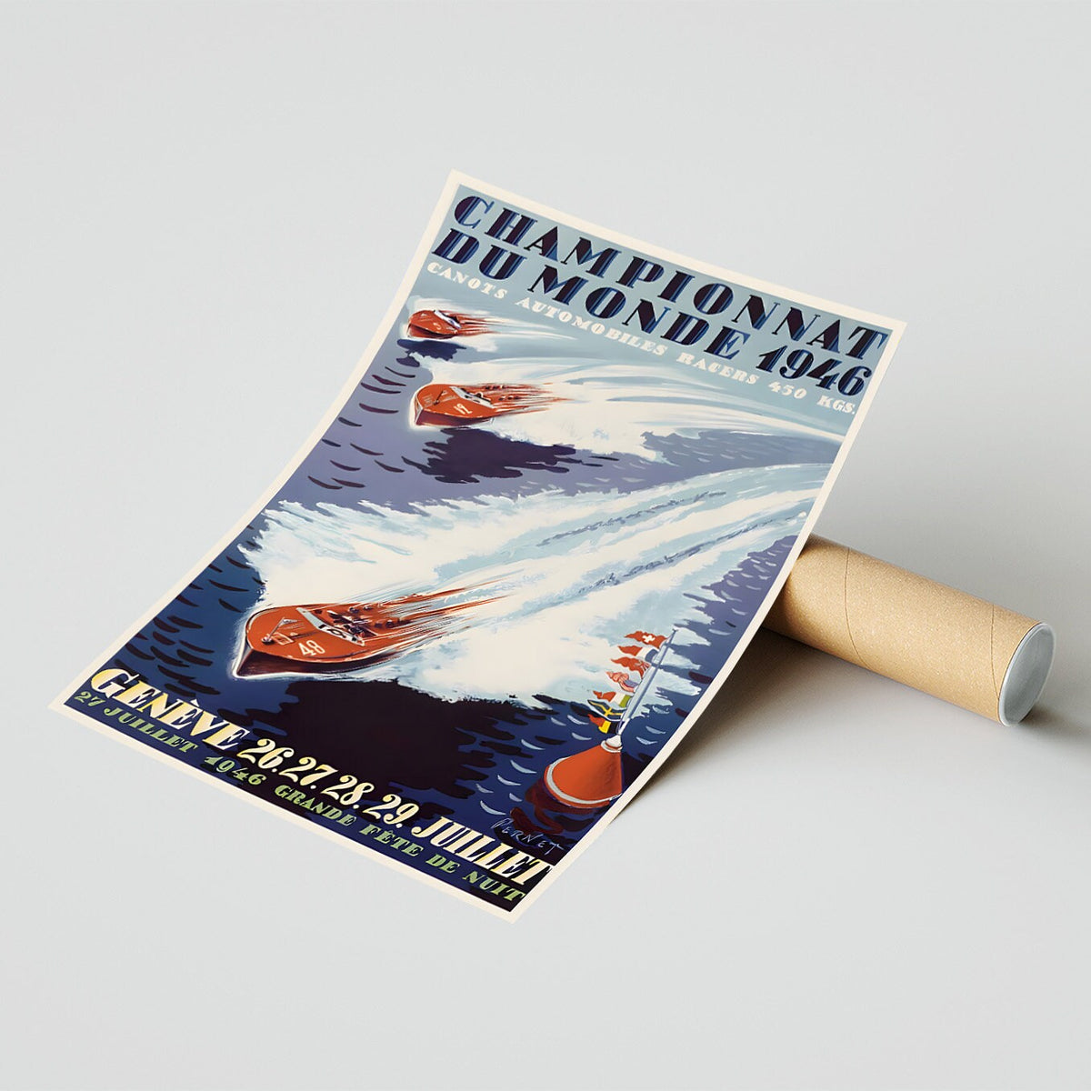 Hi-Res-Druck – A4, A3... 20x30 Zoll... Weltmeisterschaft, 1946 – Vintage-Schiffsposter