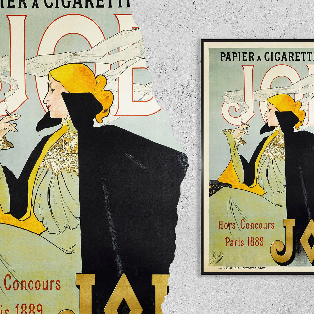 "Job" Papier A Cigarettes · Hors Concours · Toulouse Paris · 1889