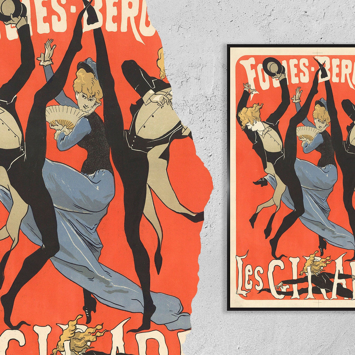 Hochauflösender Druck – A4, A3... 50x75 cm... „Les Girard“ – Werbeplakat Frankreich