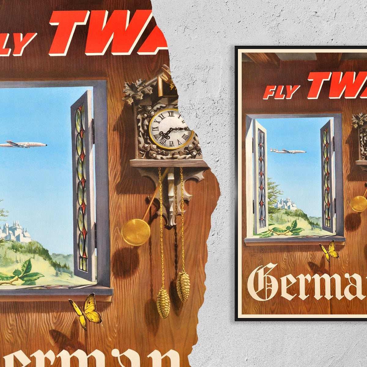 Fliegen Sie TWA · American Trans World Airlines · Deutschland · William Ward Beecher · 1952