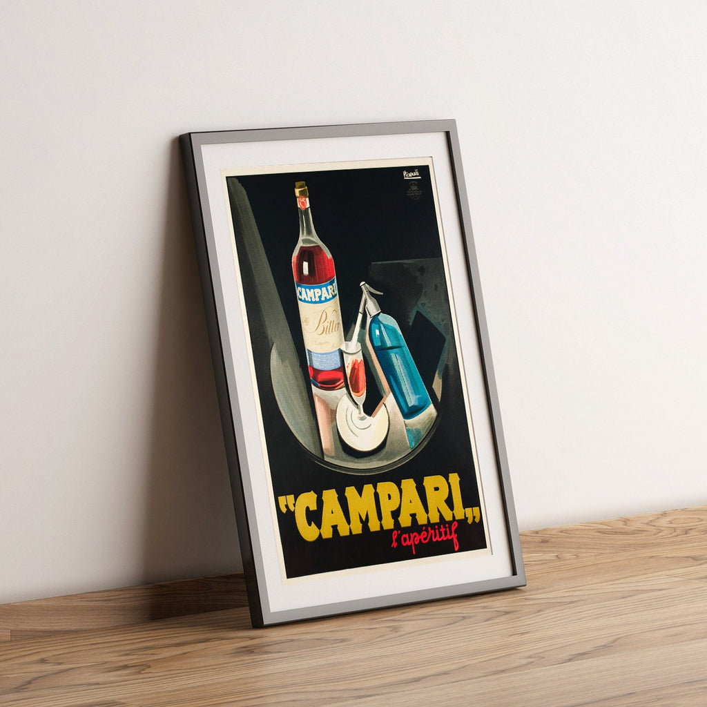 Hi-Res Print - A4, A3...20x30 Zoll... Italien Alkohol, Campari, l'apéritif, Marcello Nizzoli, 1926 - Vintage Getränke Poster