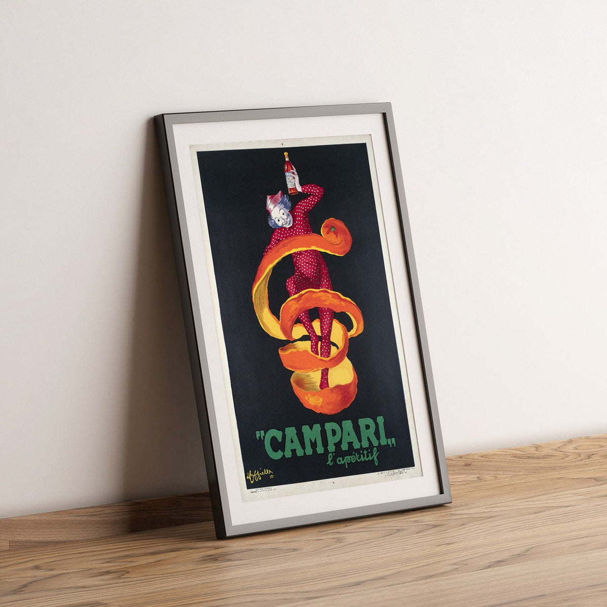 Italian Bitter Campari · Clown With The Orange Peel · Leonetto Cappiello · 1921