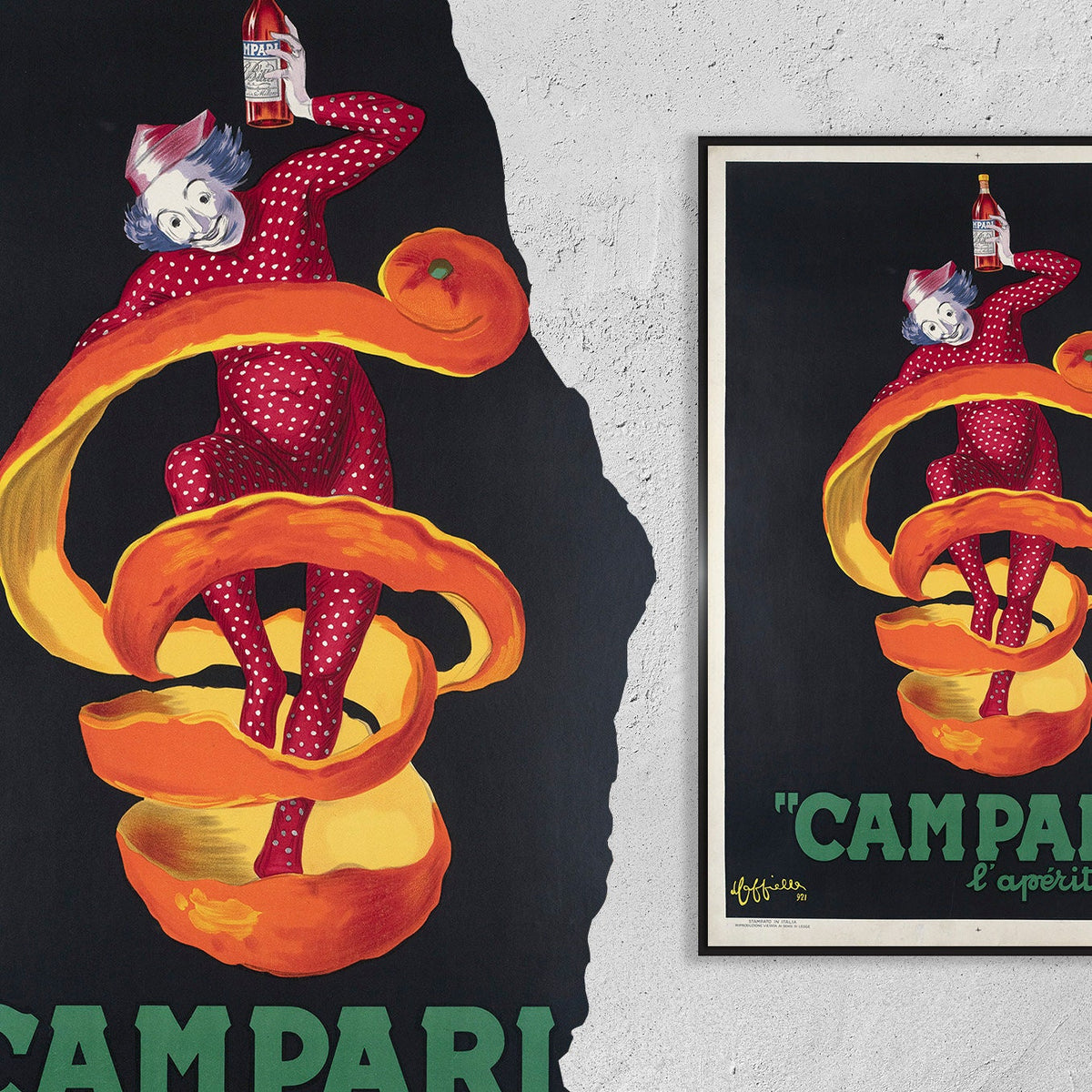 Italian Bitter Campari · Clown With The Orange Peel · Leonetto Cappiello · 1921