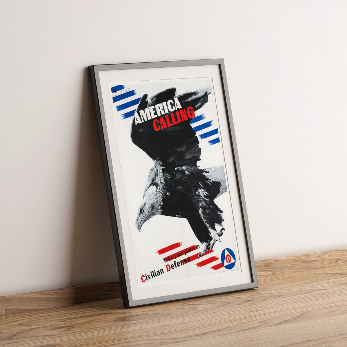 Hochauflösender Druck - A4, A3...20x30 Zoll.. Der Amerikanische Adler zur Förderung der Zivilverteidigung, nimm deinen Platz in der Zivilverteidigung ein, 1941