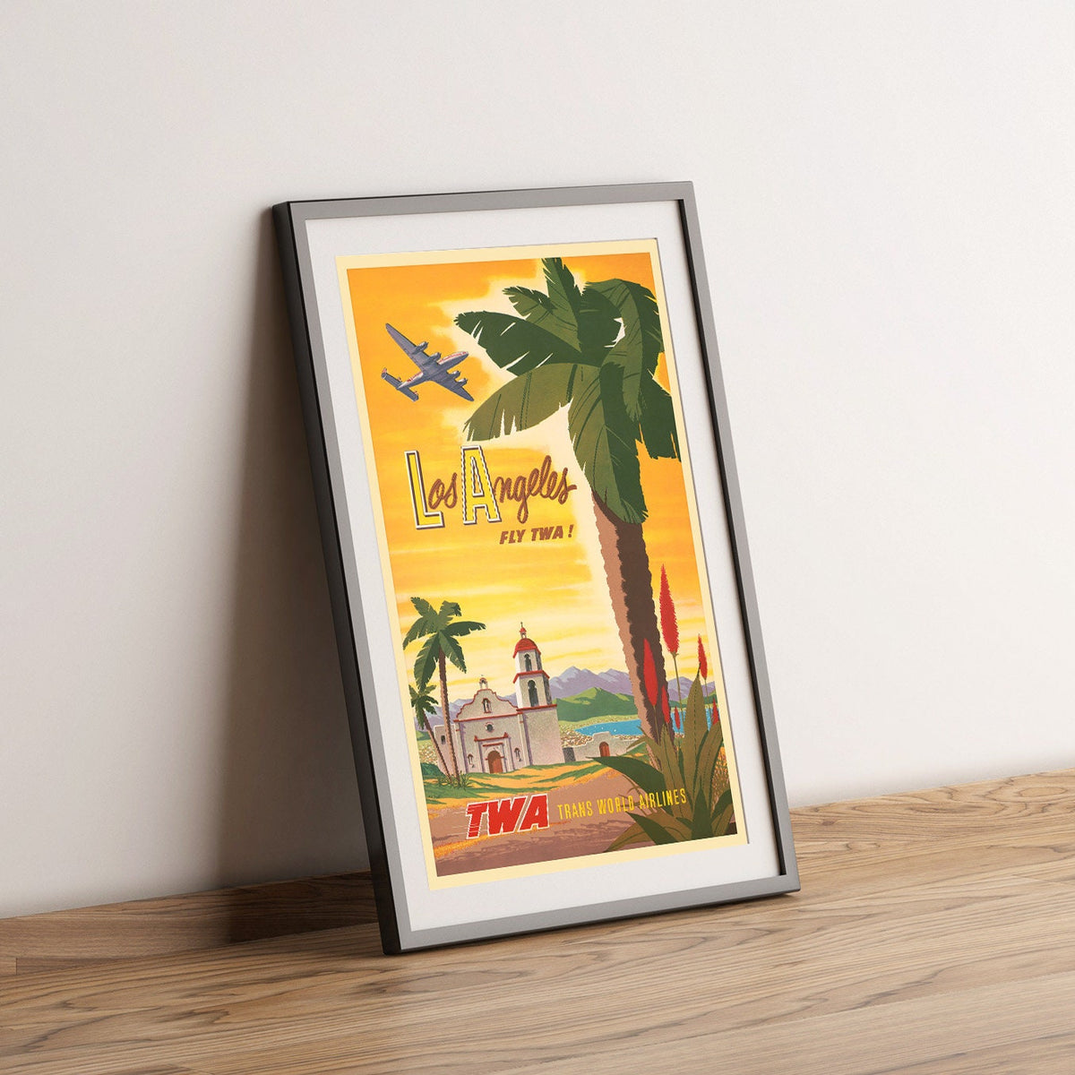 Fliegen Sie TWA · Trans World Airlines · Besuchen Sie Los Angeles
