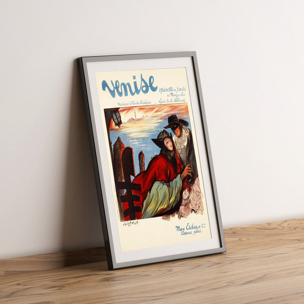 Hi-Res Print - A4, A3...20x30 inch... Venise, Opérette en 3 actes, 1927 - Vintage Travel poster