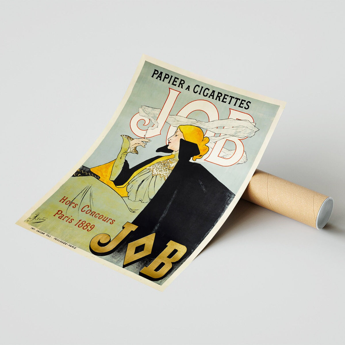 "Job" Papier A Cigarettes · Hors Concours · Toulouse Paris · 1889