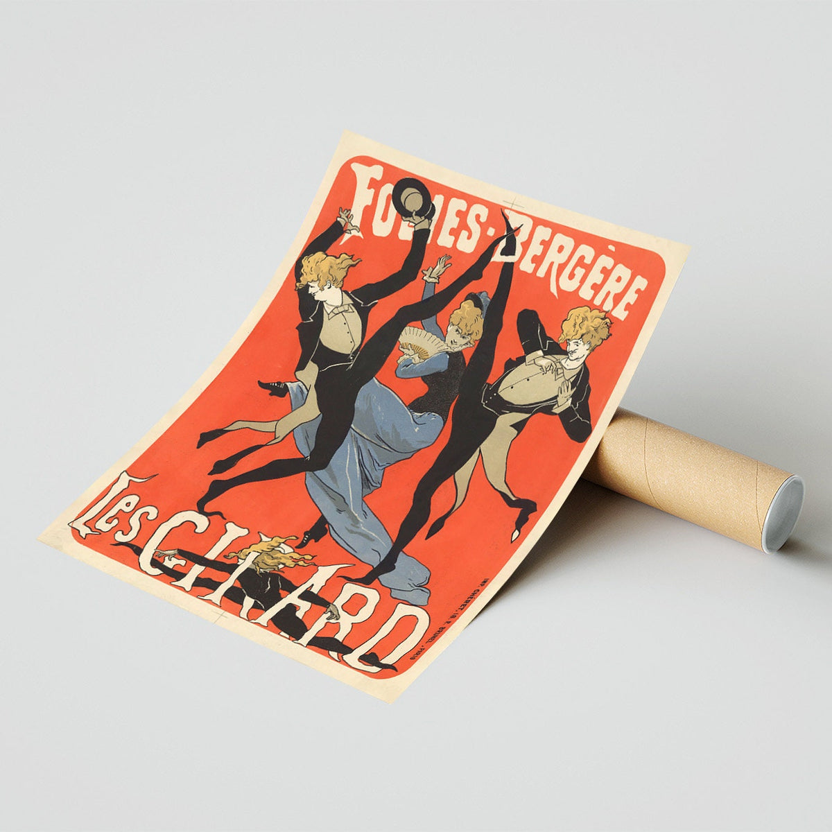 Hochauflösender Druck – A4, A3... 50x75 cm... „Les Girard“ – Werbeplakat Frankreich