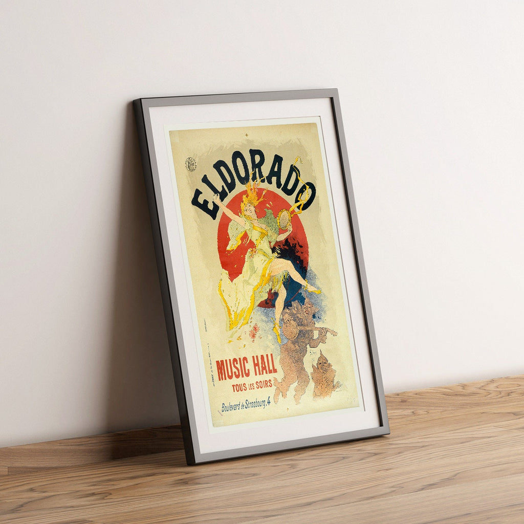 Hochauflösender Druck - A4, A3...20x30 Zoll... "Eldorado" Music Hall, Toue Les Soirs, Paris - Frankreich Werbe-Cabaret-Poster