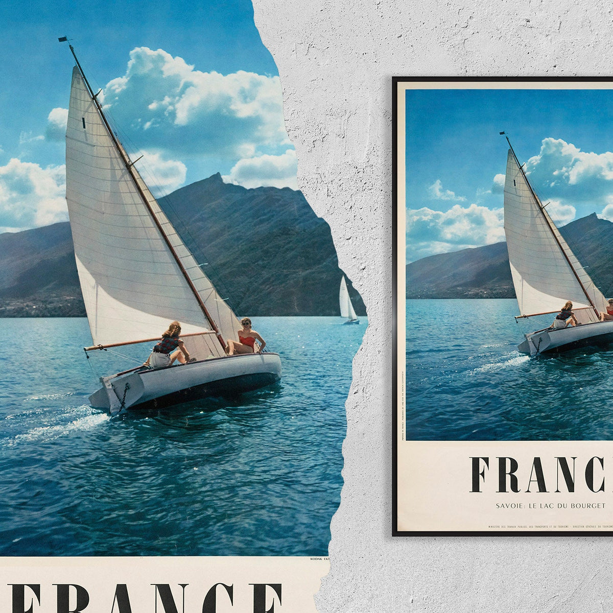 France · Savoie · le Lac du Bourget · Aix-les-Bains · 1958