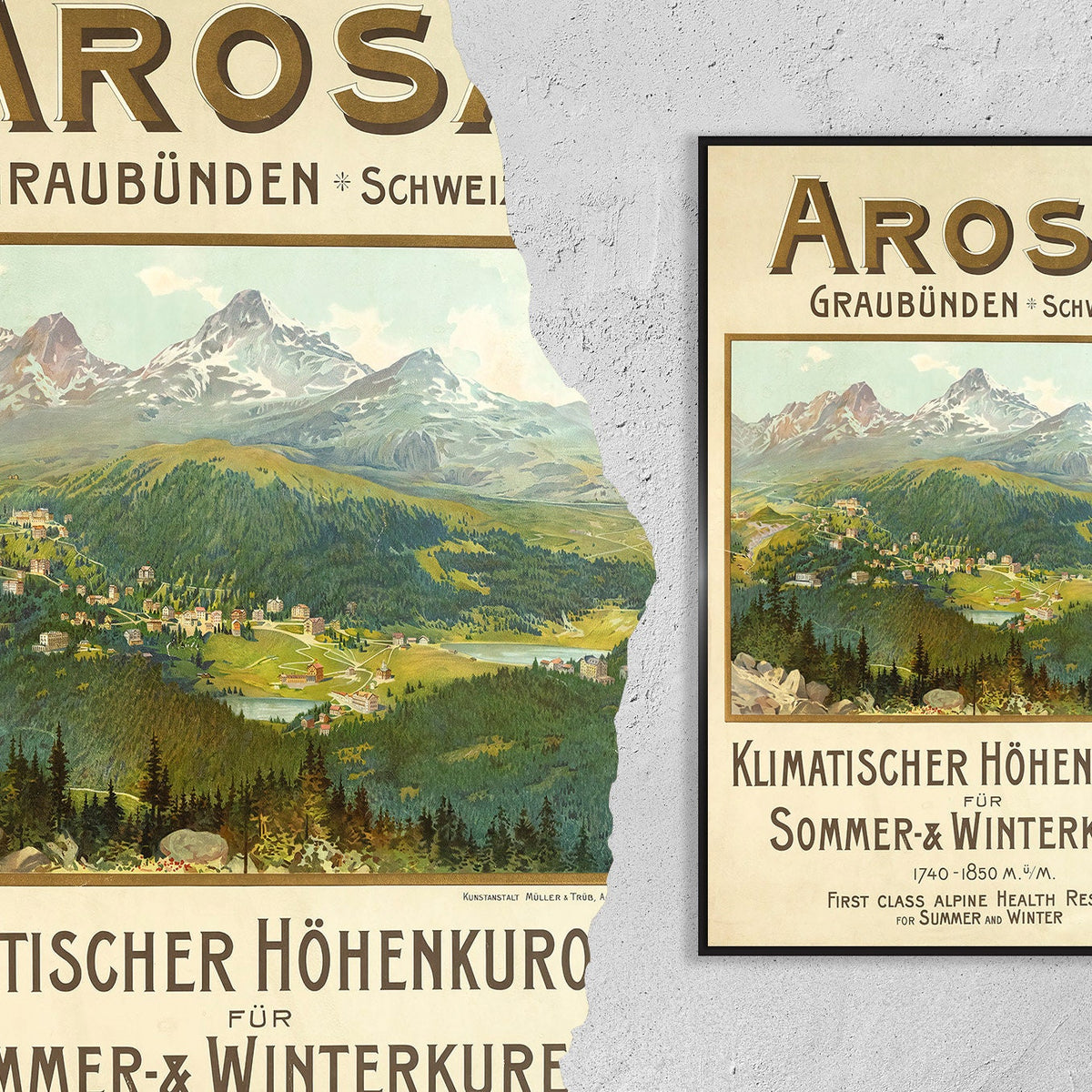 Arosa · Graubünden Schweiz · Klimatischer Höhenkurort · 1895
