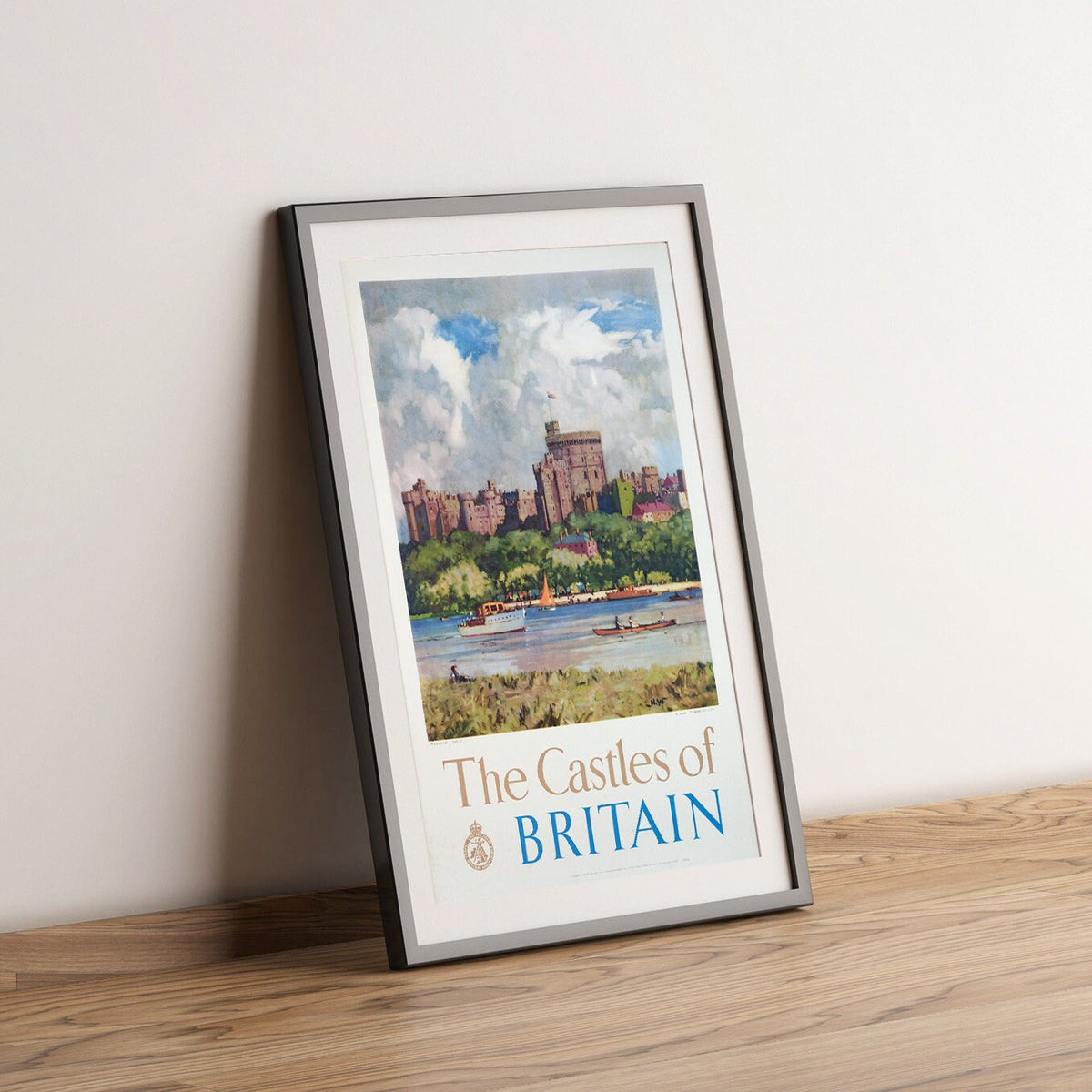 Hi-Res Print - A4, A3...20x30 inch... Die Burgen Großbritanniens, Britischer Reise- und Urlaubsverband, 1950 - Vintage Reiseposter