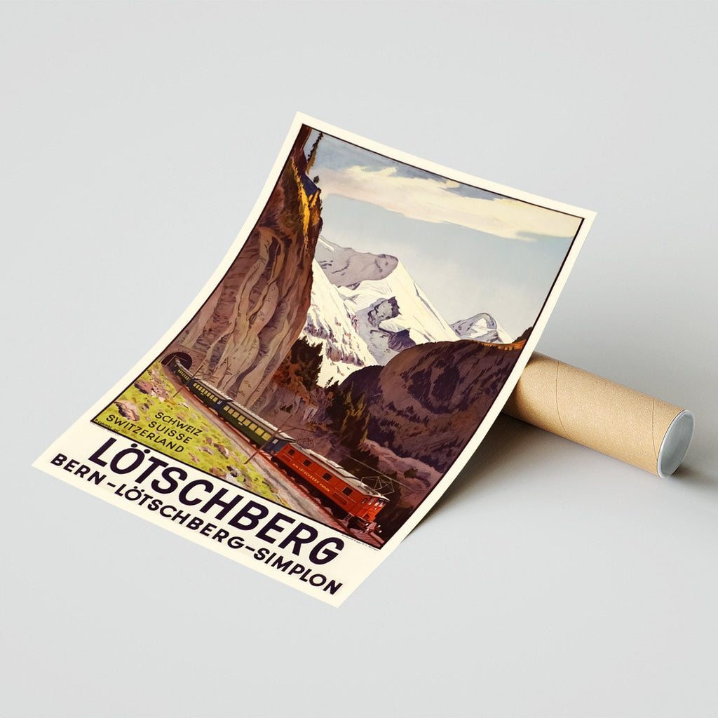 Lötschberg · Bern · Simplon · Schweiz Suisse · Switzerland Alps · 1937