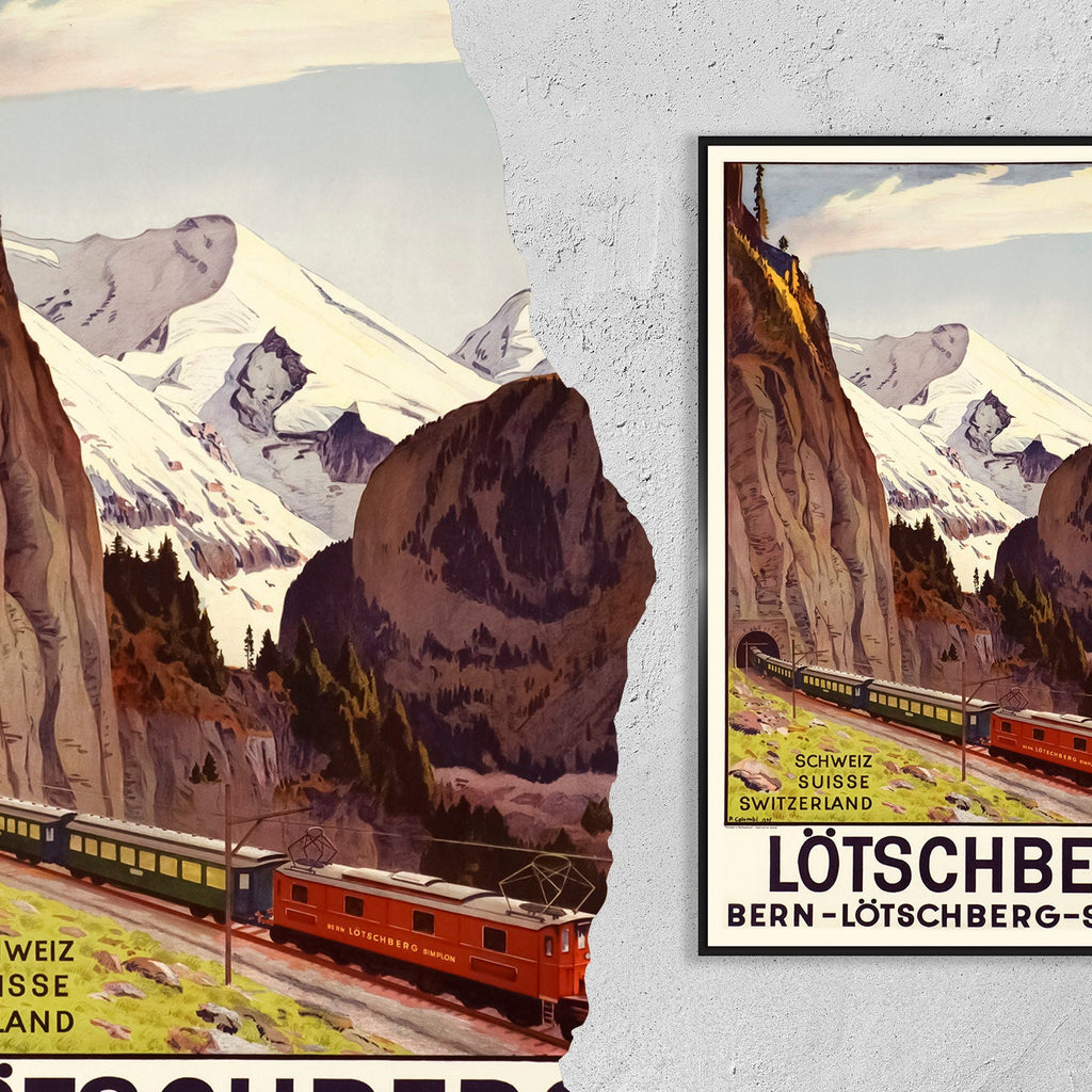Lötschberg · Bern · Simplon · Schweiz Suisse · Switzerland Alps · 1937