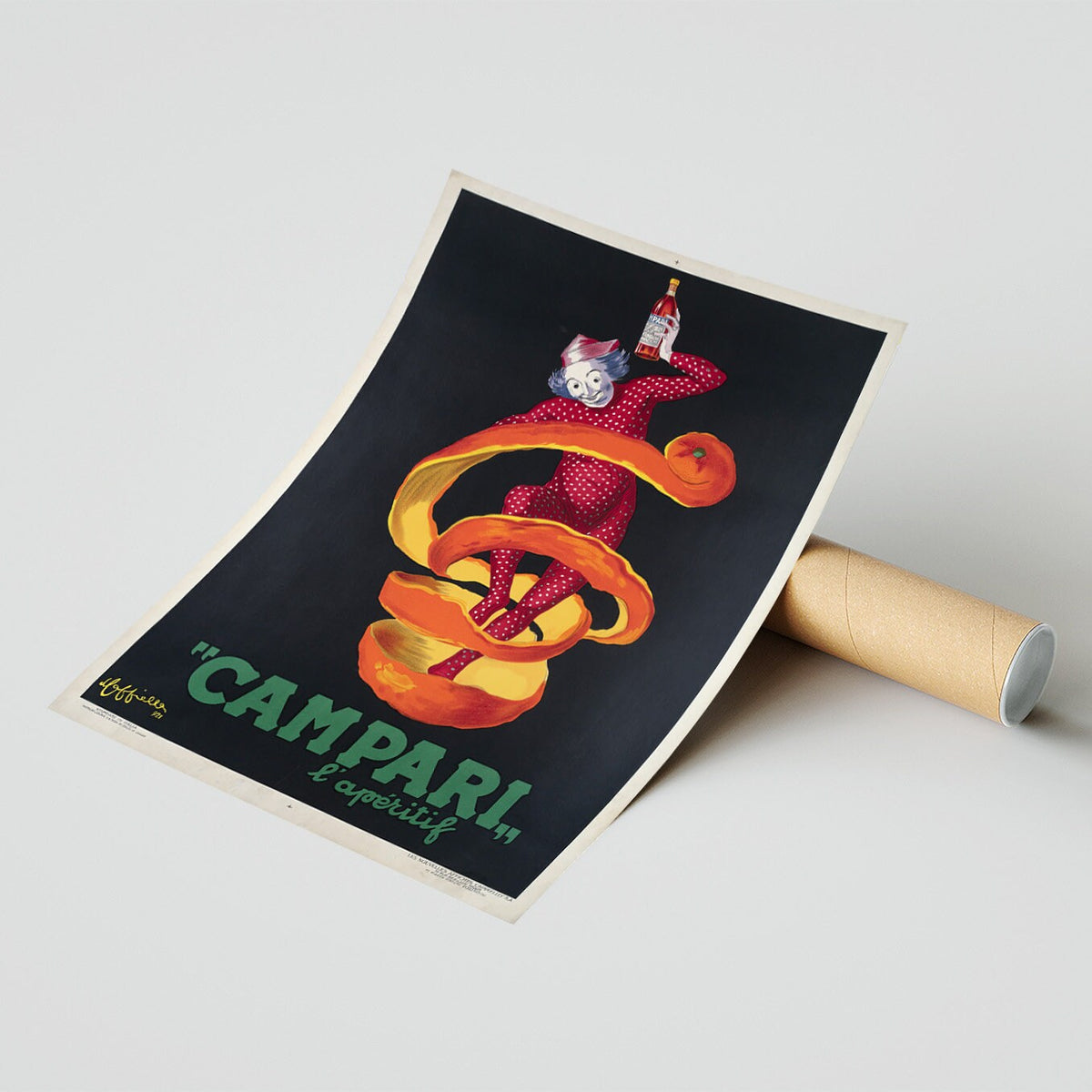 Italian Bitter Campari · Clown With The Orange Peel · Leonetto Cappiello · 1921