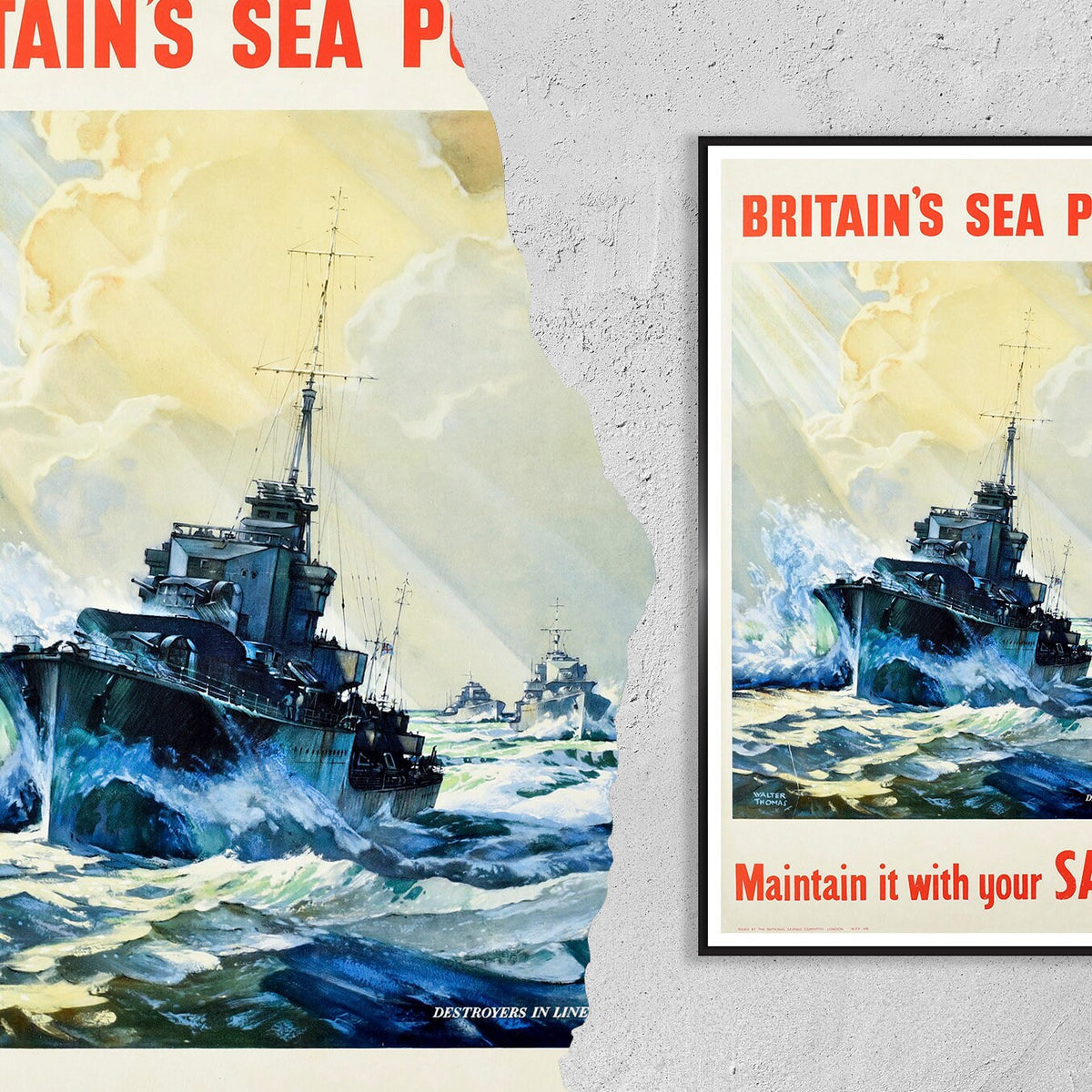 Britain's Sea Power Savings Navy Ship WWII · United Kingdom · 1940