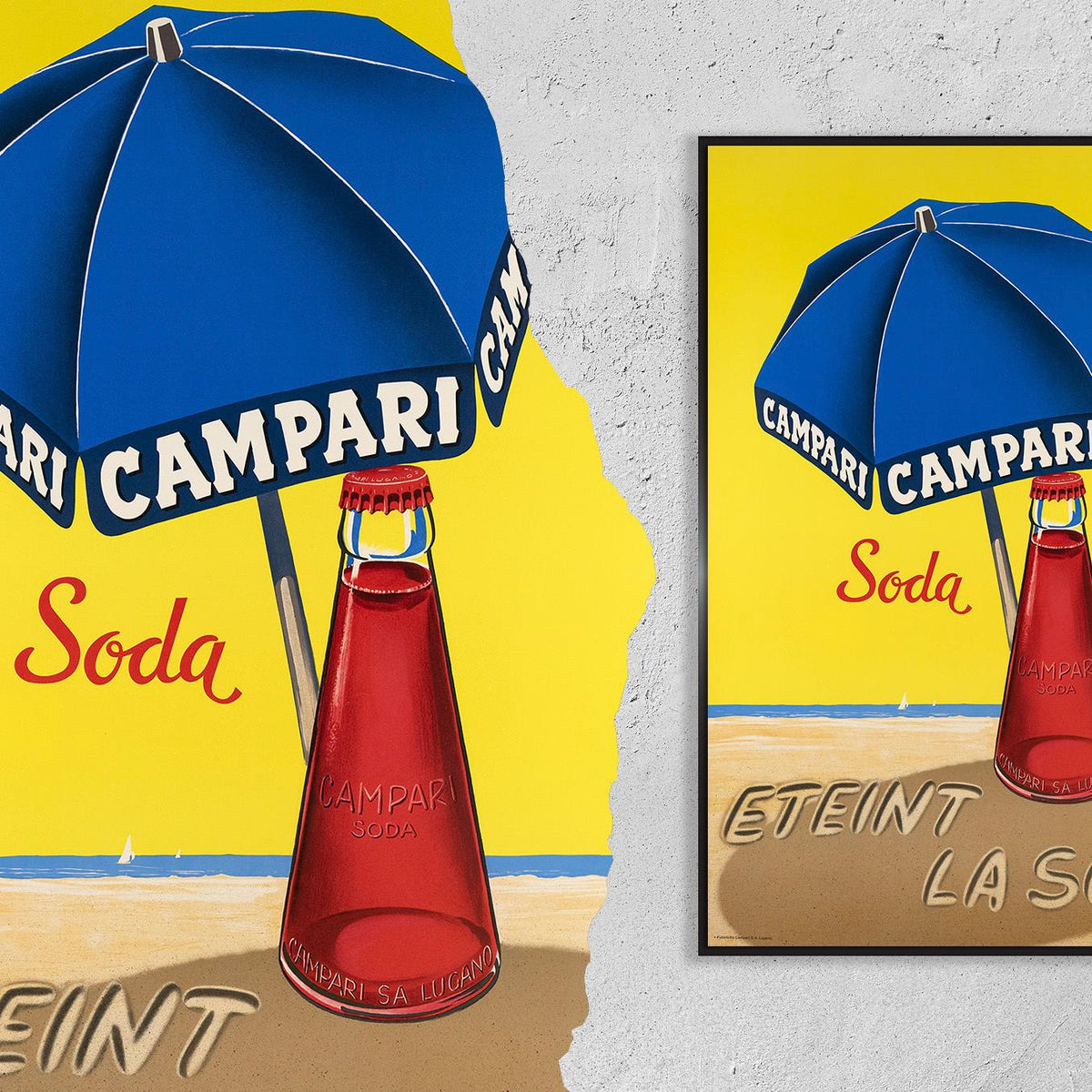 Campari soda · Eteint la soif · Publicita CAMPARI · 1963