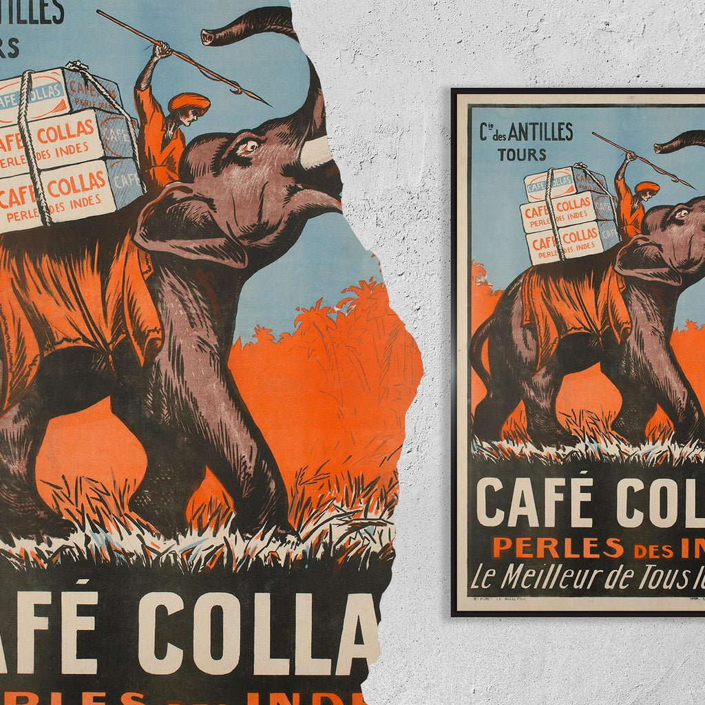 Café Collas · La perle des Indes · Cie des Antilles · 1927