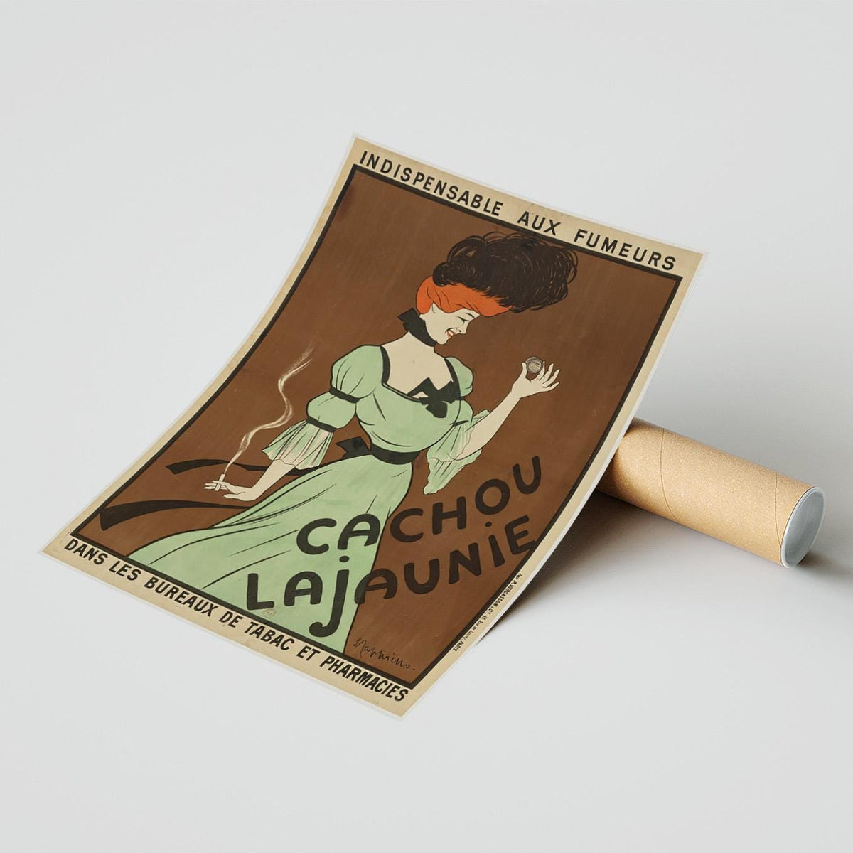 Indispensable aux fumeurs cachou Lajaunie · Leonetto Cappiello · 1906
