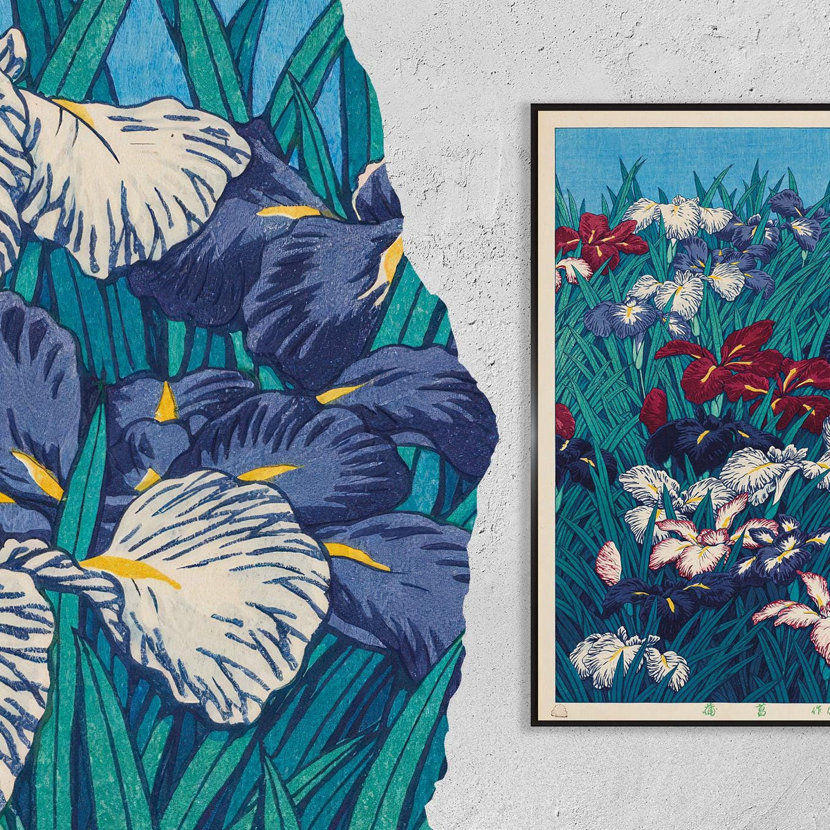 Ayame (Iris) · Views of Japan · by Kawase Hasui · Ukiyo-e · 1929