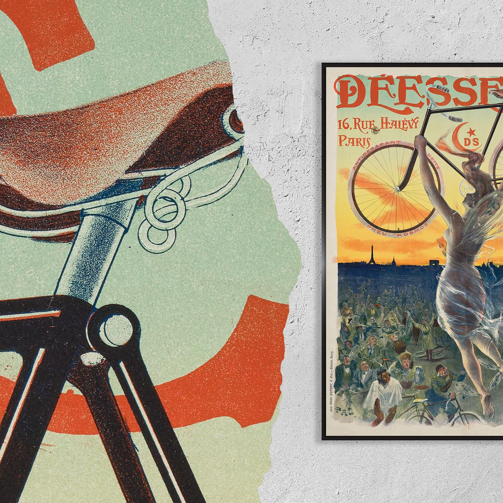 Vintage Fine Art Poster - A4, A1...20x30 inch... Déesse, 16 rue Halévy. Paris, Bicycle , Cycles, 1890 - Antique Cycling 