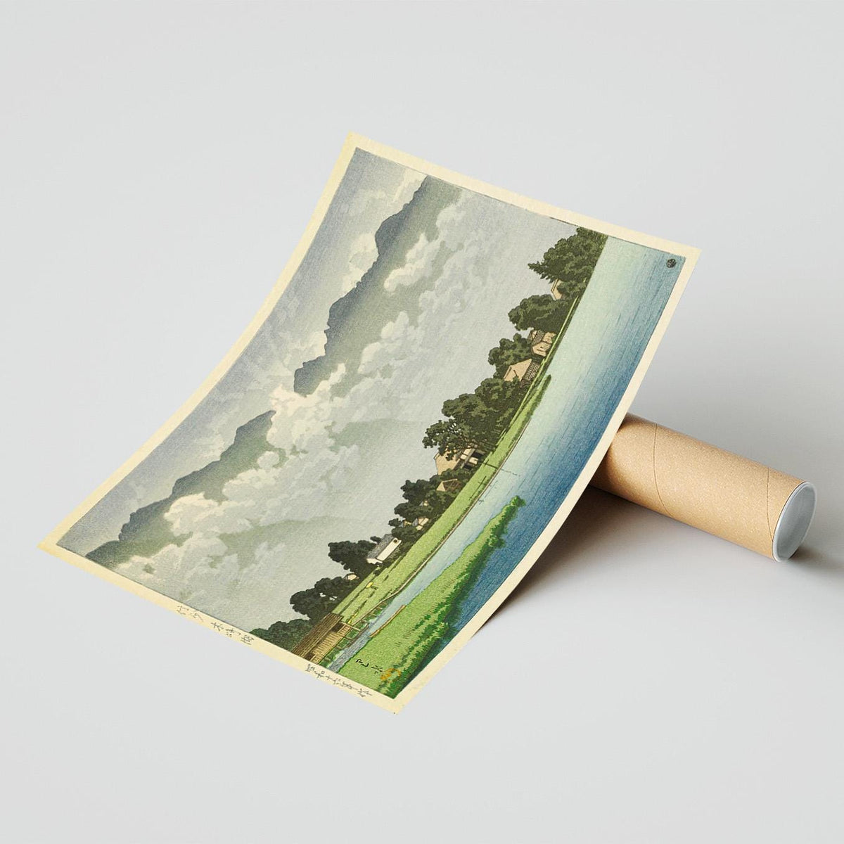 Vintage Kunstdruck-Poster - A4, A1... 20x30 Zoll... Kizaki-See in Shinshu, Poster von Kawase Hasui, Ukiyo-e-Druck, 1941, hochauflösender Druck