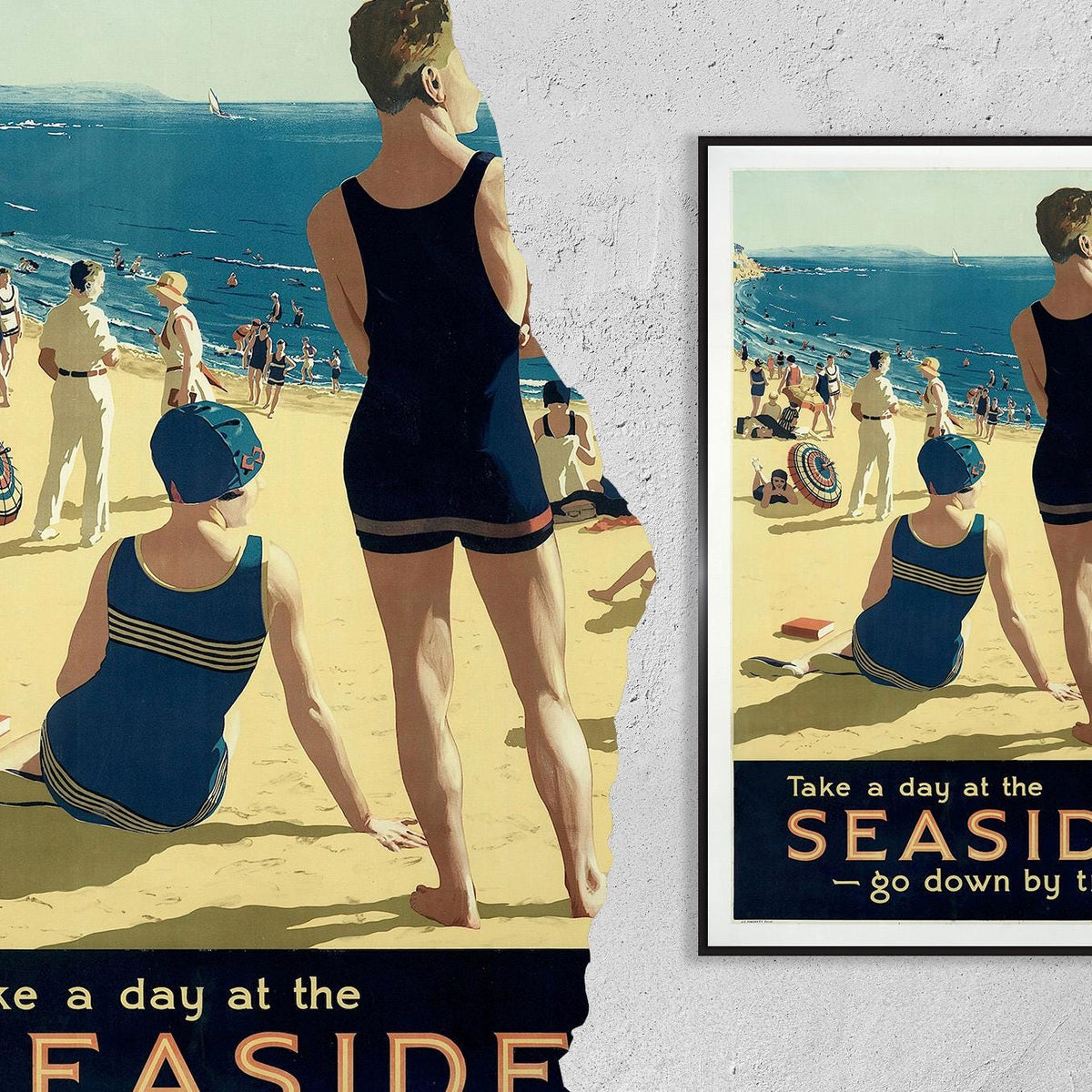 Australian seaside by train · Victorian Railways · 1930