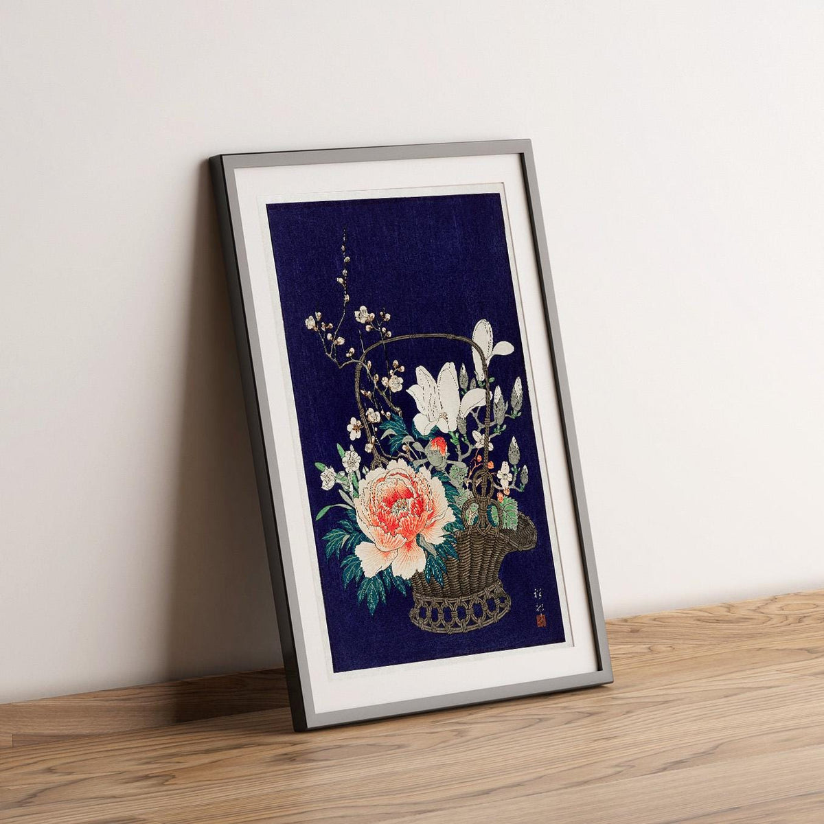 Bamboo flower basket · Ohara Koson · 1932 · Ukiyo-e