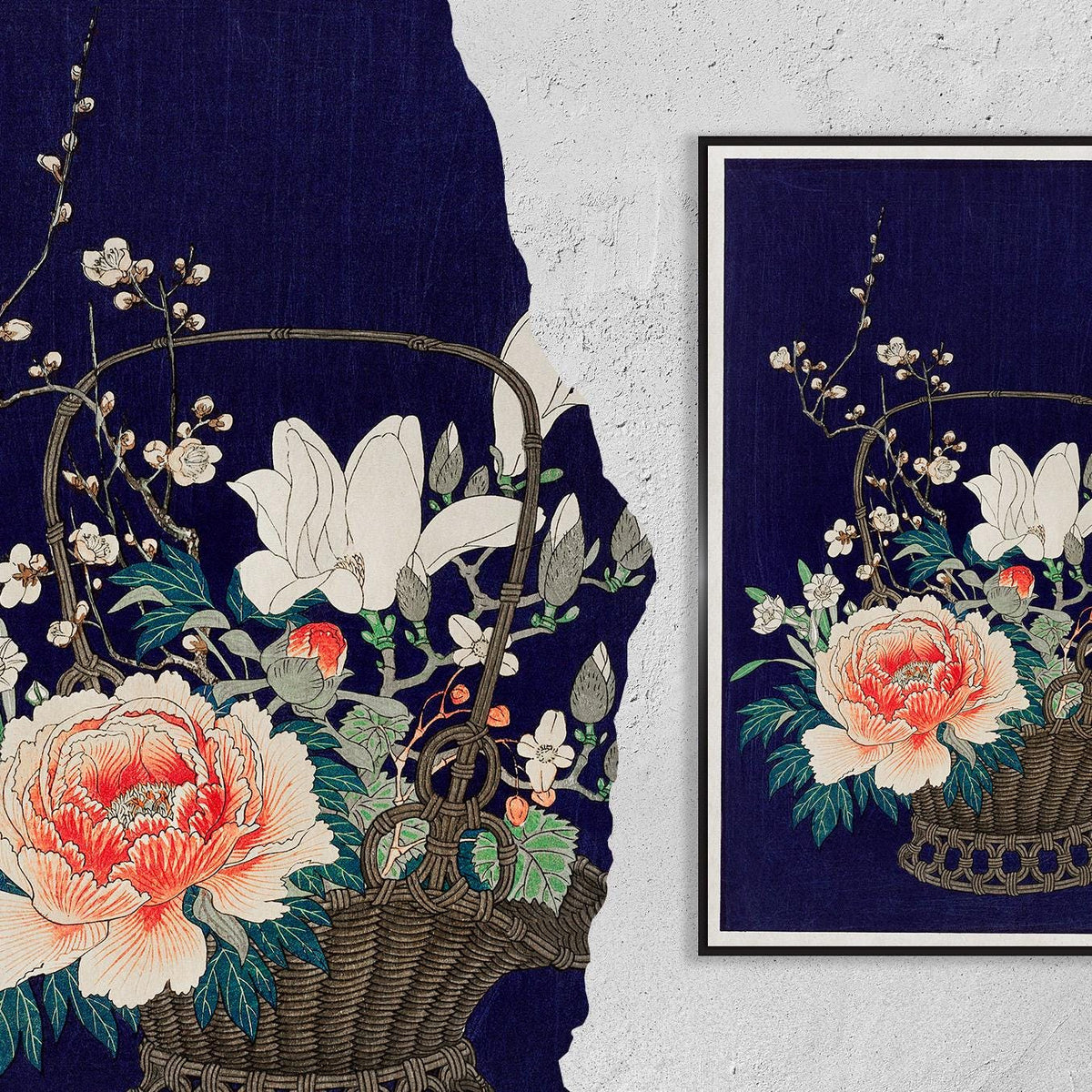 Bamboo flower basket · Ohara Koson · 1932 · Ukiyo-e