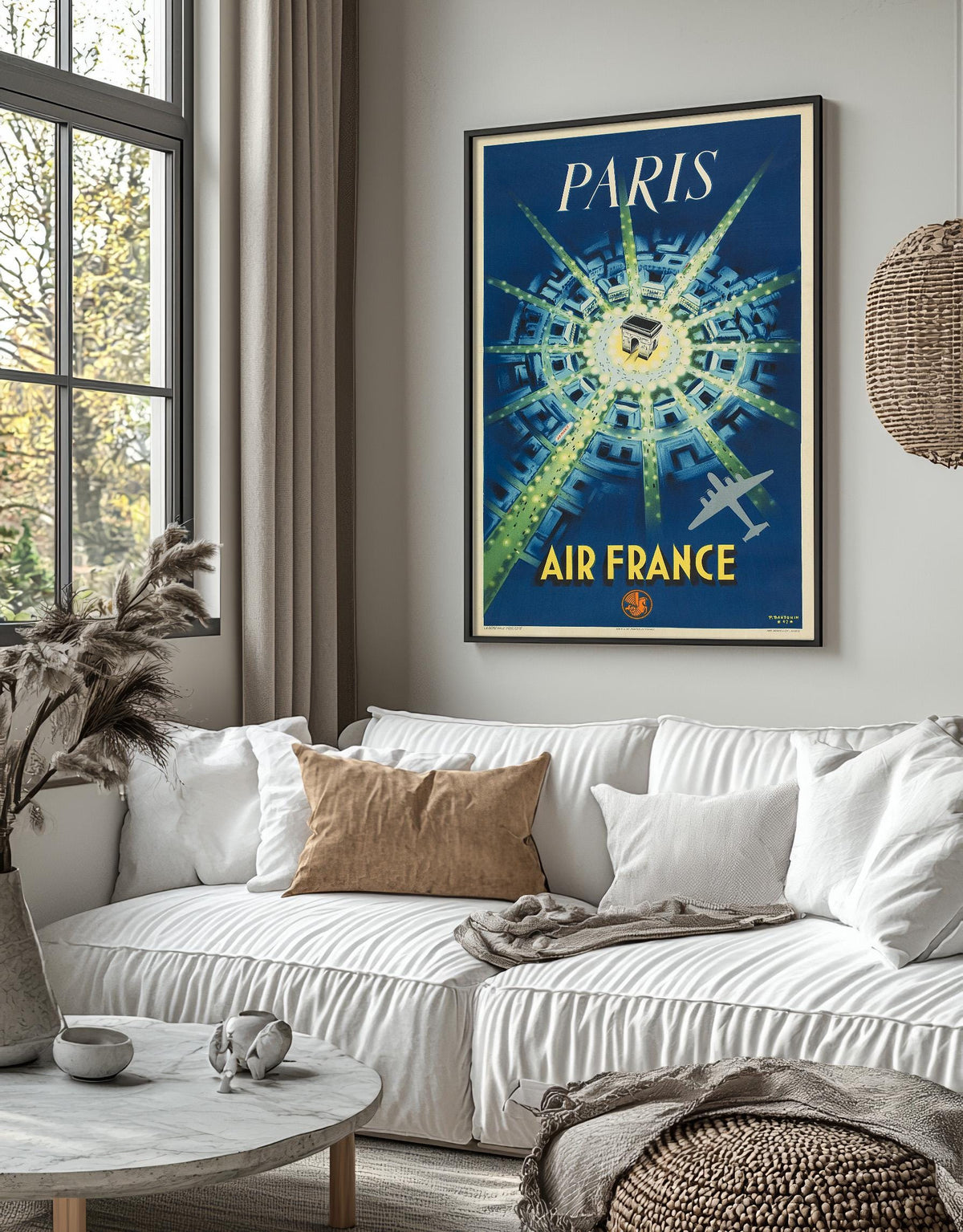 Air France Paris · Arc de Triomphe · Pierre Baudouinv · 1947