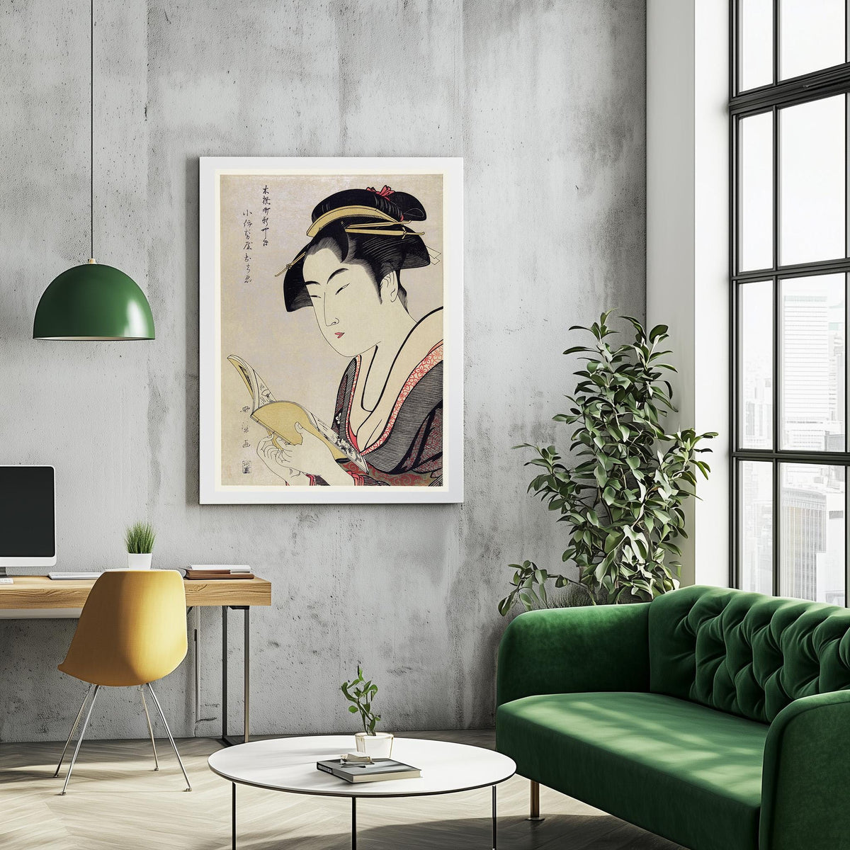 Hi-Res Print - A4, A3...20x30 Zoll... Kobikicho Arayashiki Koiseya Ochie von Utamaro Kitagawa 1753-1806, Ukiyo-e Japanisches Wandkunst Poster