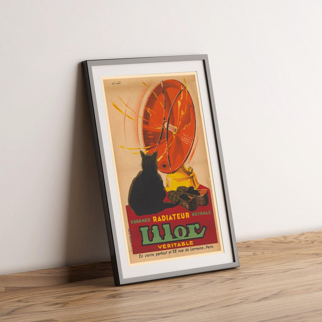 Vintage Fine Art Poster - A4, A3...75x100 cm... Radiateur Lilor, essence, pétrole, Paris, 1930 von Alphonse Noël - Vintage-Werbedruck