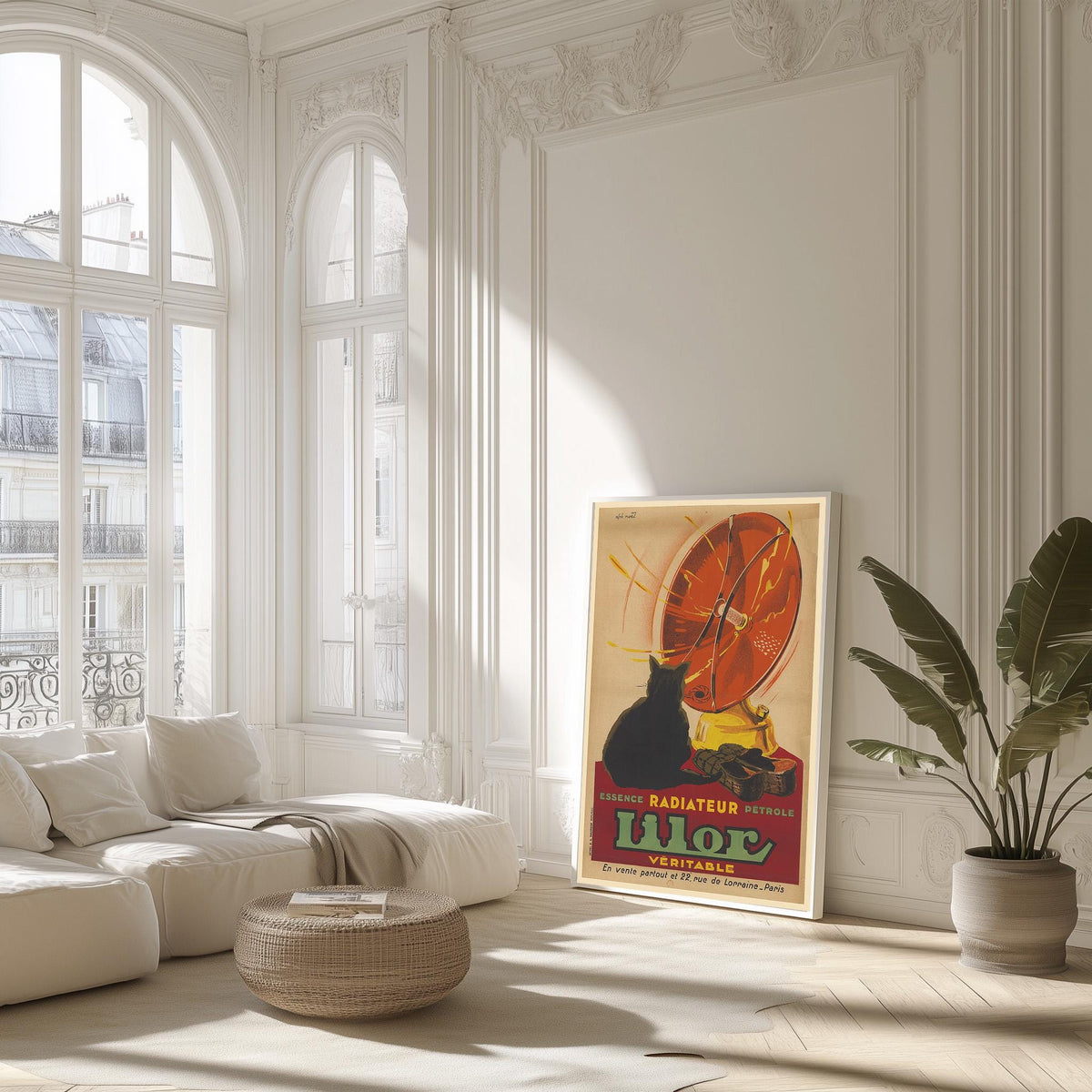 Vintage Fine Art Poster - A4, A3...75x100 cm... Radiateur Lilor, essence, pétrole, Paris, 1930 von Alphonse Noël - Vintage-Werbedruck