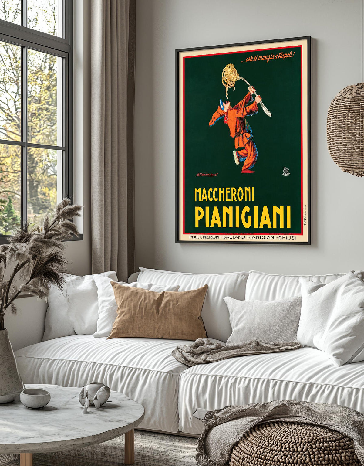 "Maccheroni Pianigiani" · Achille Mauzan · 1930