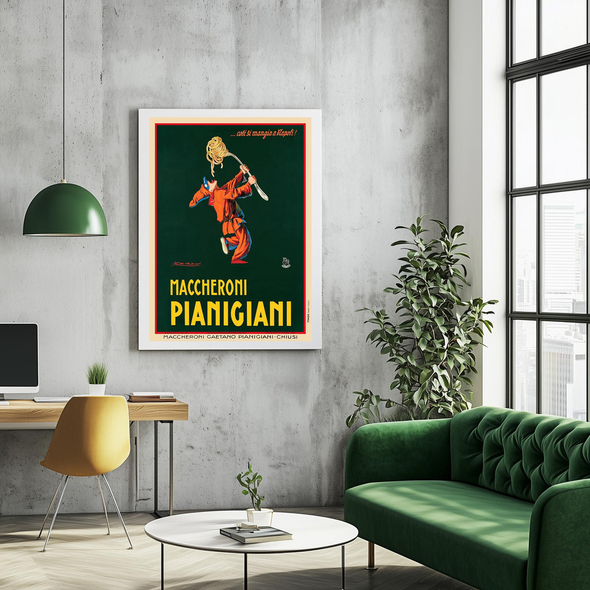 "Maccheroni Pianigiani" · Achille Mauzan · 1930