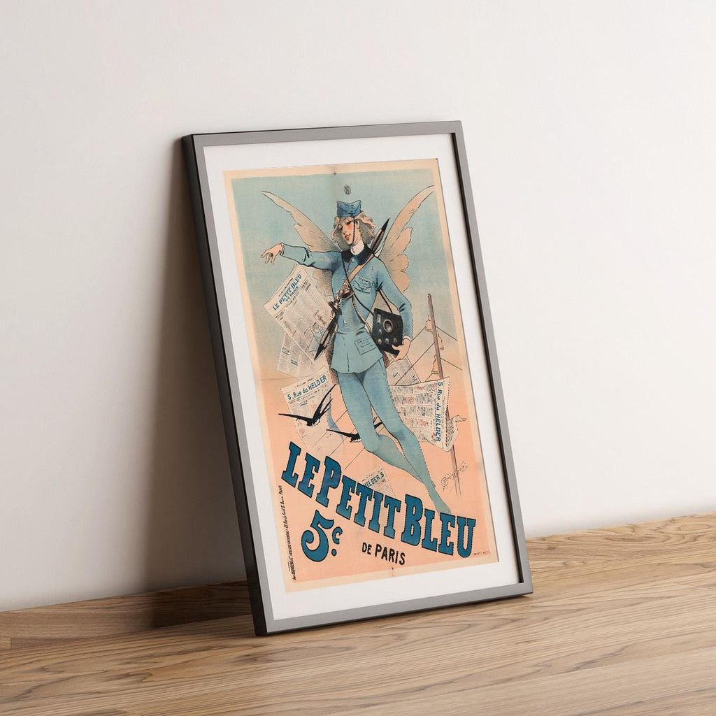 Vintage Kunstdruck - A4, A1...20x30 Zoll... Le petit bleu de Paris, 5c, A. Choubrac, 1898, Paris - Antikes Werbeplakat