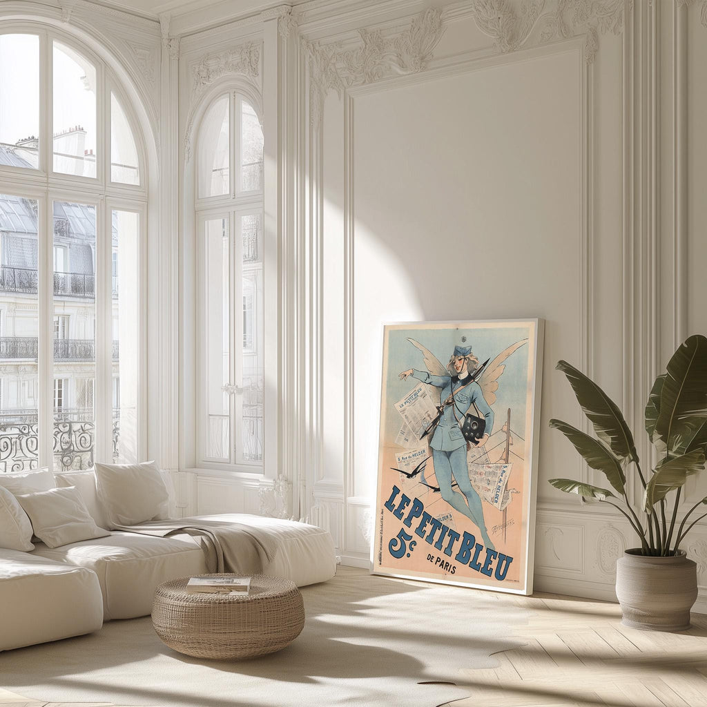 Vintage Kunstdruck - A4, A1...20x30 Zoll... Le petit bleu de Paris, 5c, A. Choubrac, 1898, Paris - Antikes Werbeplakat