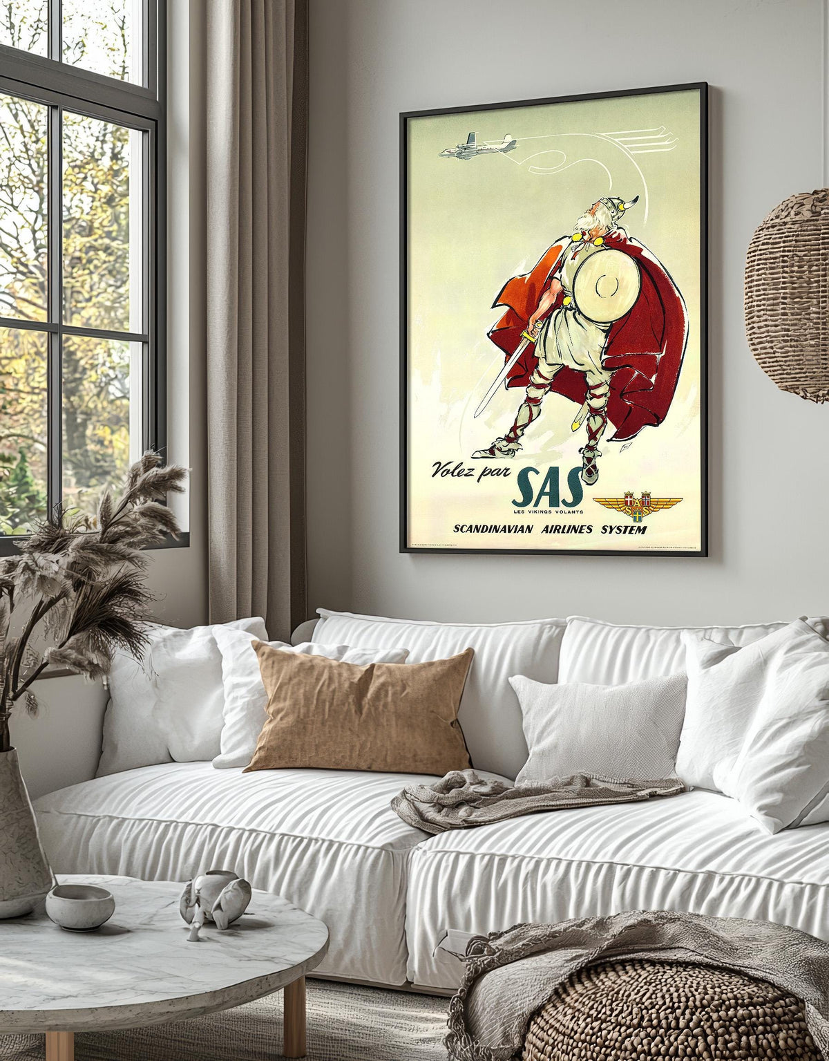 Fly SAS · Scandinavian Airline · Les Vikings volants · 1950