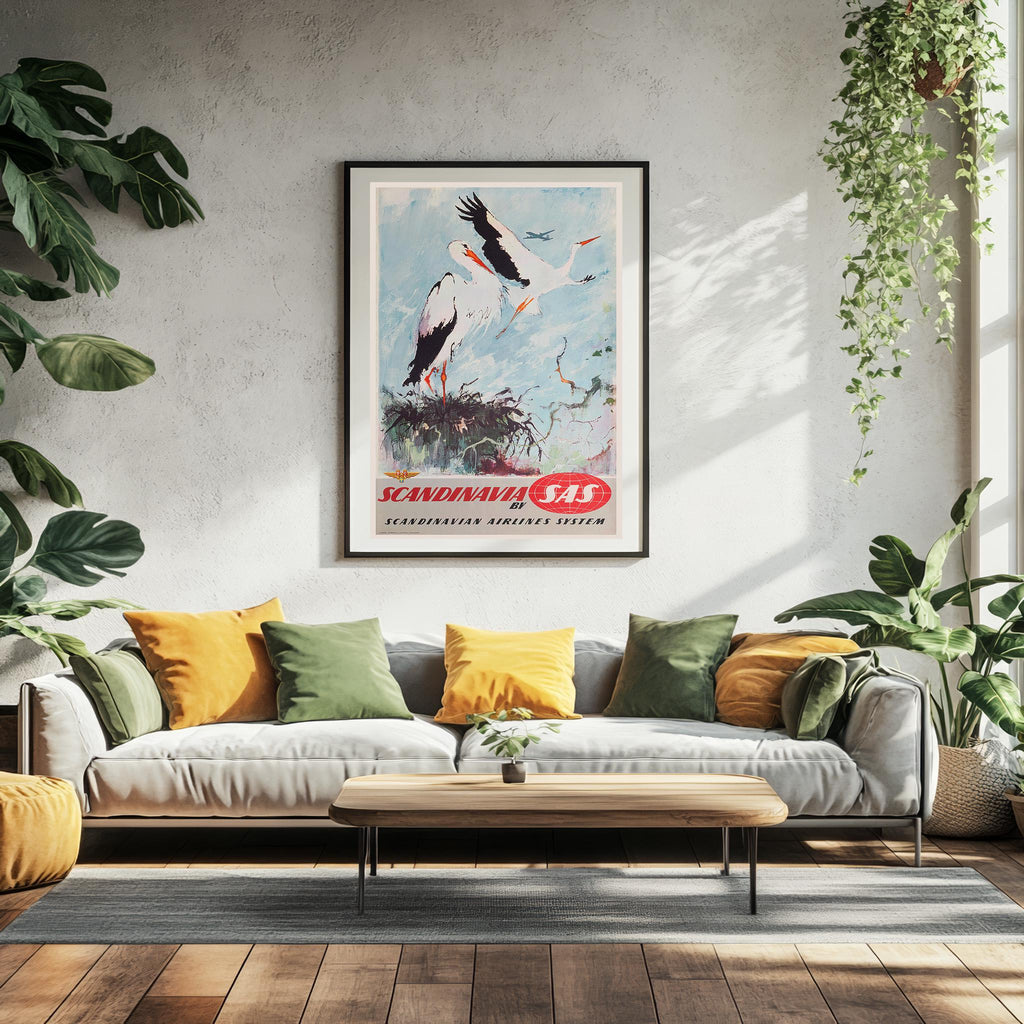 Fly SAS · Scandinavian Airline · Stork · 1950