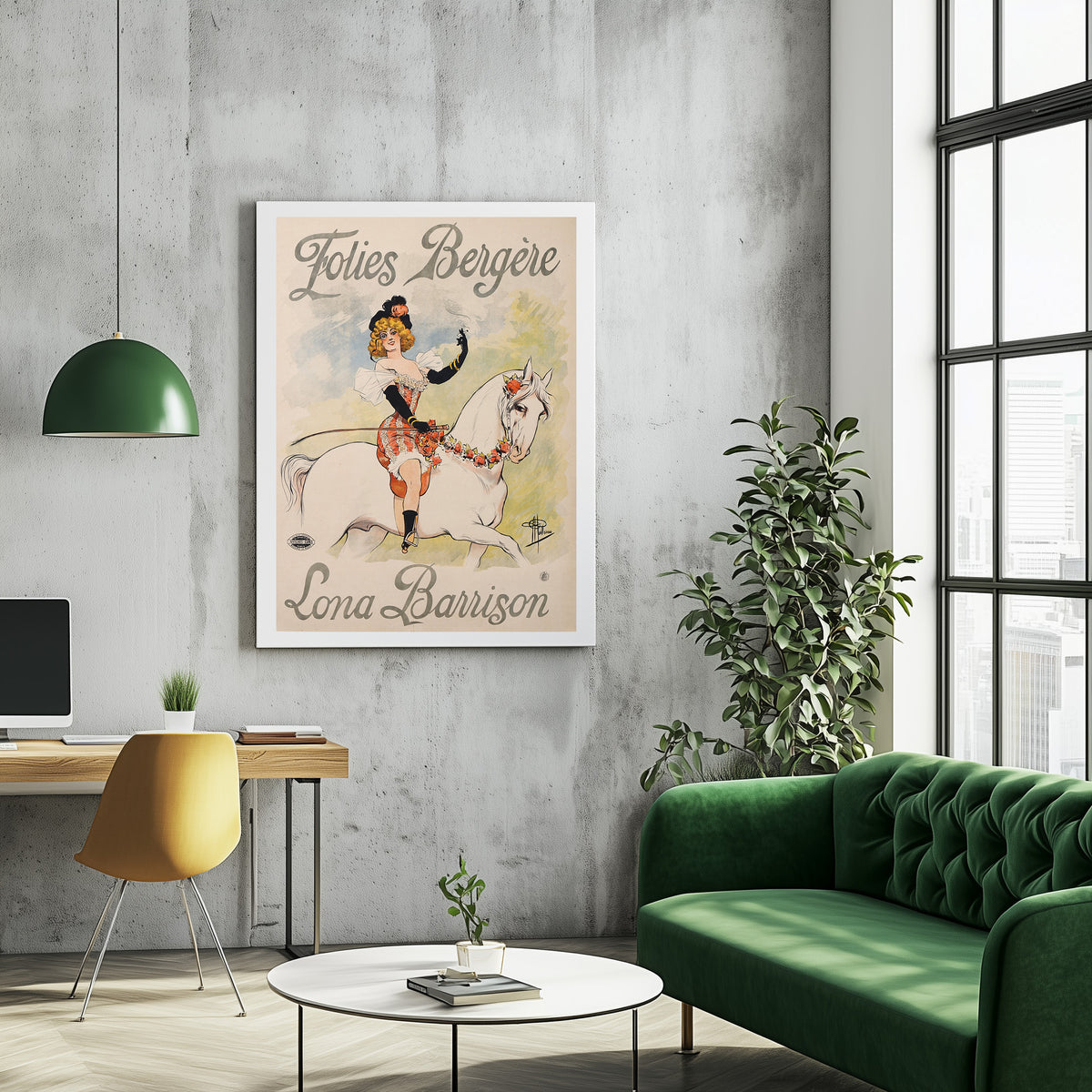 Affiche pour le spectacle de Lona Barrison · aux Folies-Bergère · Paris