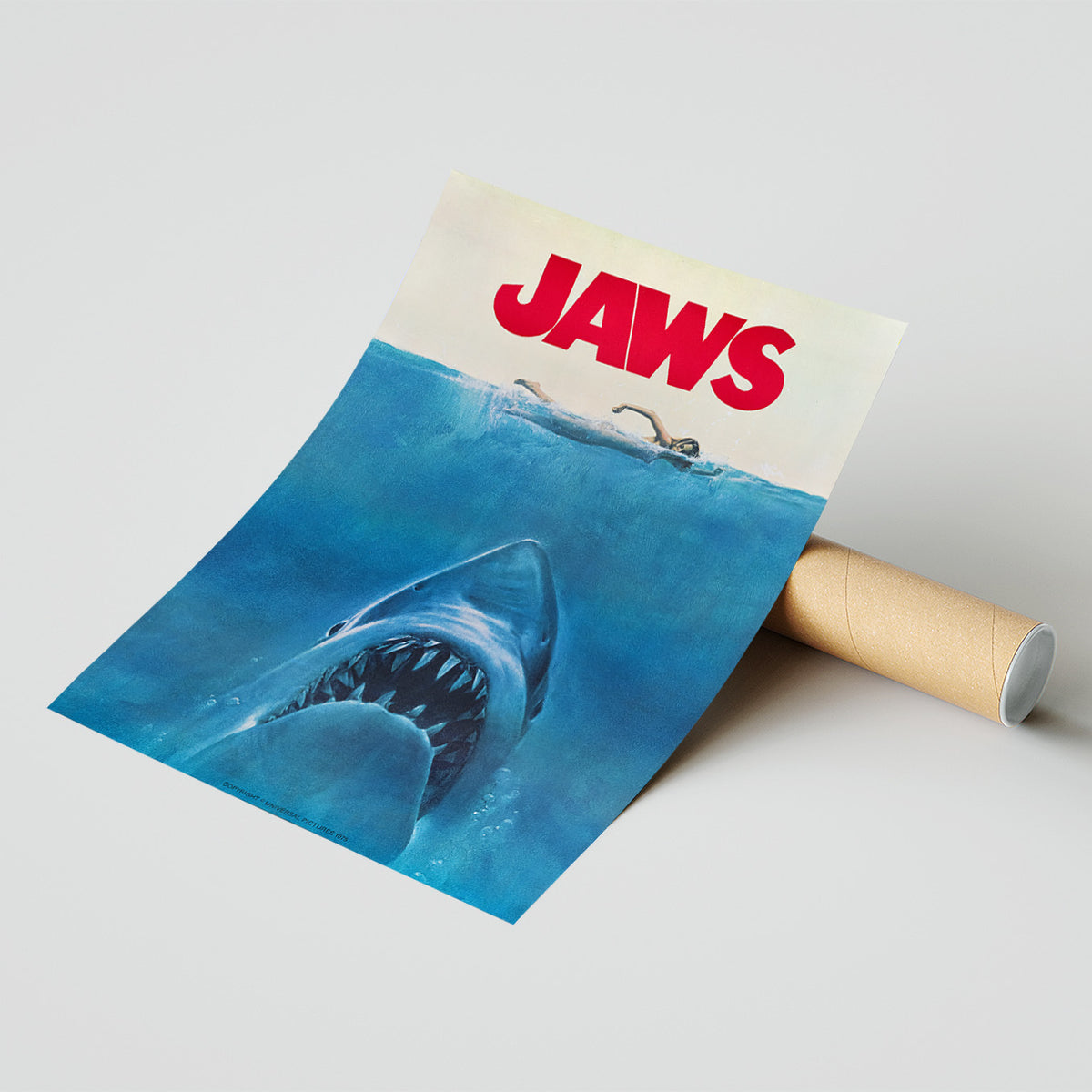 Vintage Fine Art Poster - A4, A1...20x30 Zoll... Spezielles Souvenir-Magazinposter für Jaws, USA, 1975 - Vintage Filmplakat, Affiche, Kunstdruck