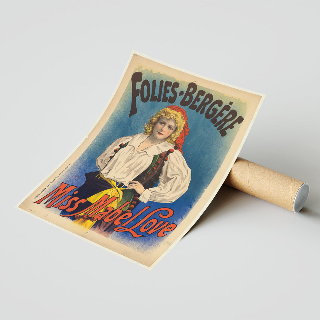 Folies Bergère · Love · Miss Mabel · 1895 by Lucien Baylac