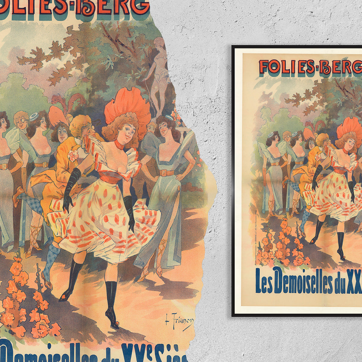 Folies Bergère Les Demoiselles · 1900 · by Louis Trianon