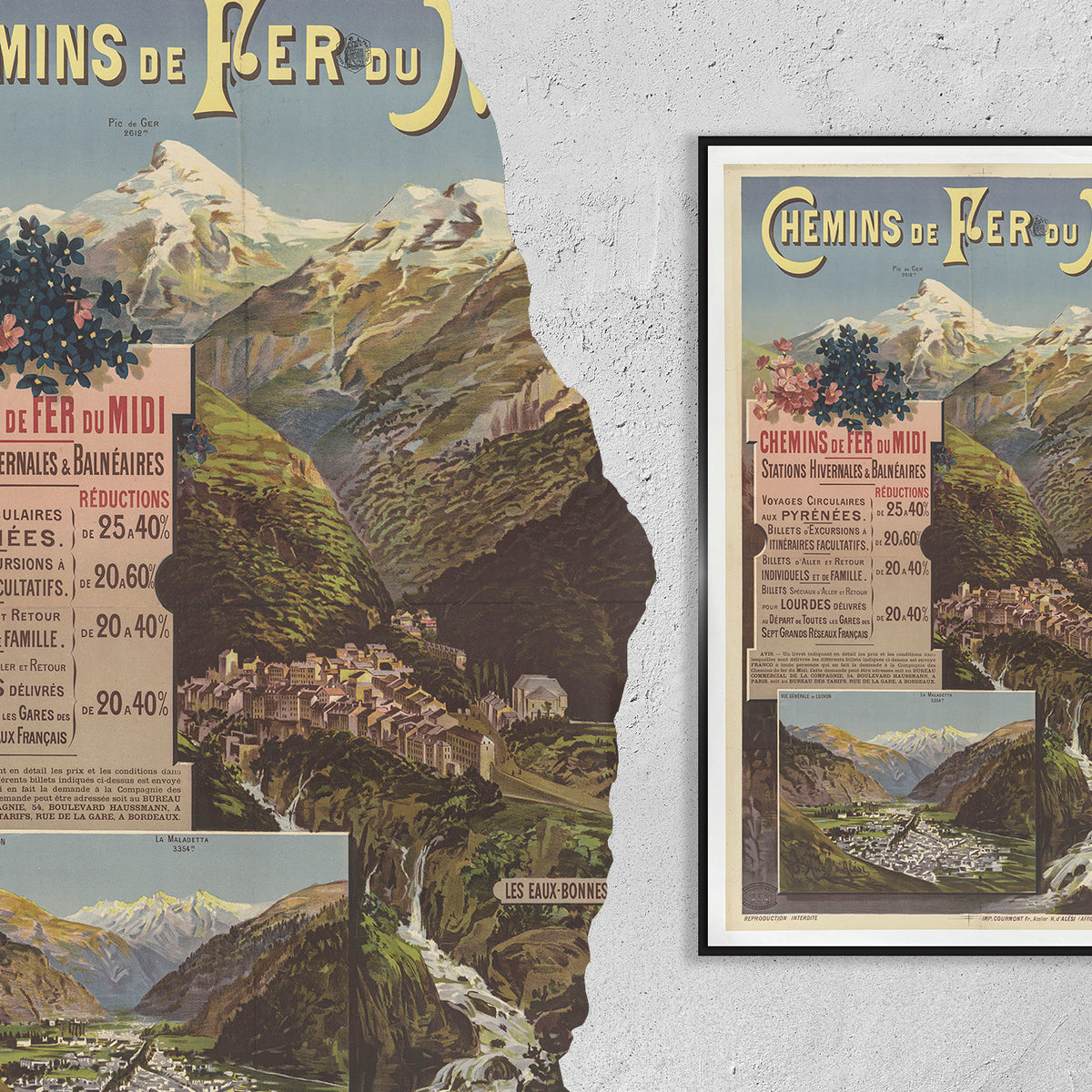 Chemins de Fer du Midi · Pyrénées · 1900 · by Hugo d’Alési