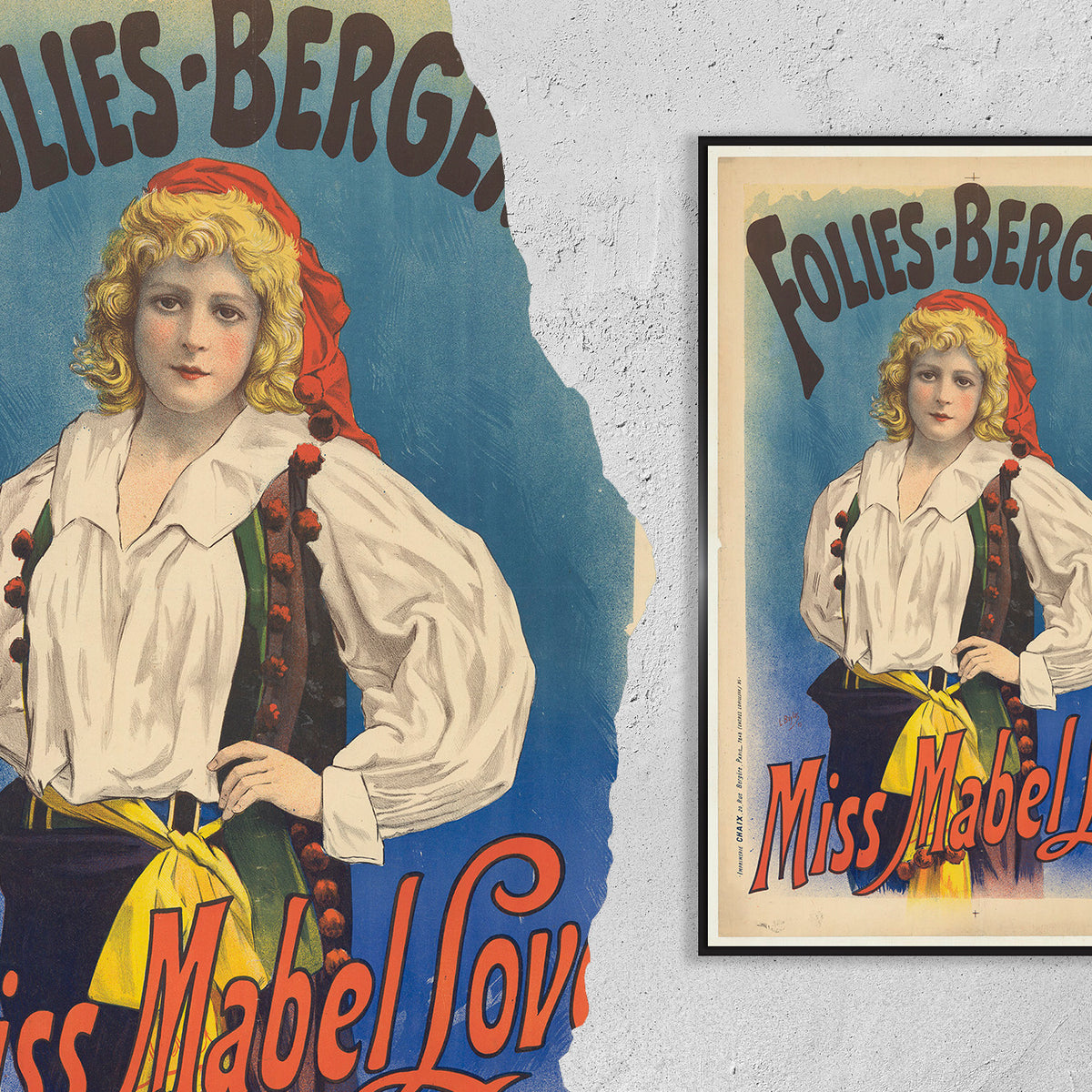 Folies Bergère · Love · Miss Mabel · 1895 by Lucien Baylac