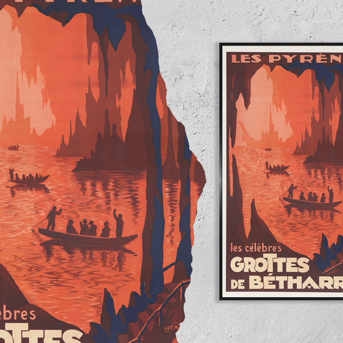 Les Pyrénées Grottes de Bétharram · 1910 · by Liet Mathieu